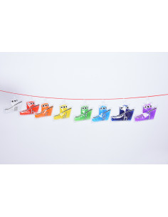 Barci alfabet cu gel curcubeu,CD57013 2