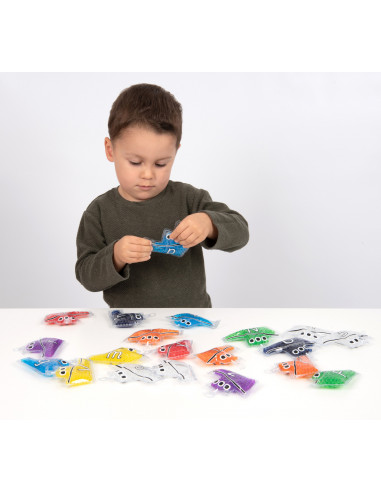 Barci alfabet cu gel curcubeu,CD57013