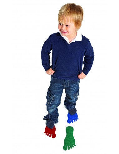 Set de 12 urme de picioare din fetru,CWR08681