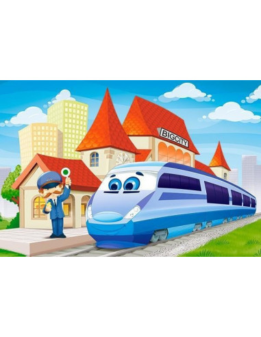 At the Railway Station, Puzzle Castorland maxi, 40