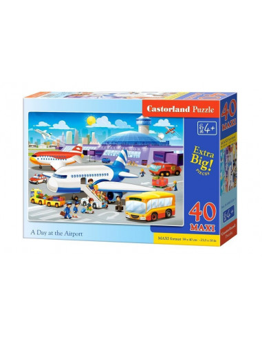 A Day at the Airport, Puzzle Castorland maxi, 40 piese,Uniq40223