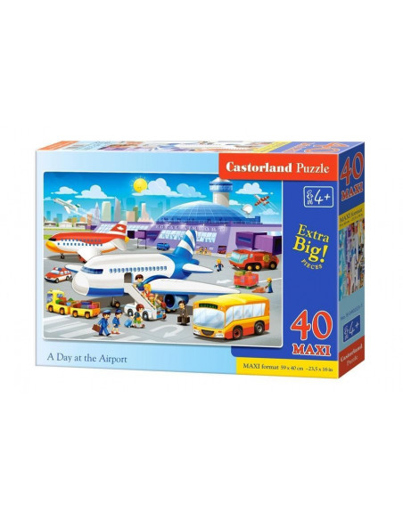 A Day at the Airport, Puzzle Castorland maxi, 40 piese,Uniq40223