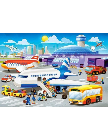 A Day at the Airport, Puzzle Castorland maxi, 40 piese,Uniq40223
