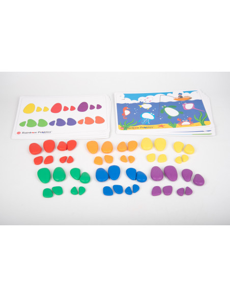 Set activitati pietre curcubeu,CD72307