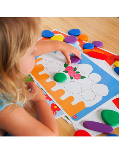 Set activitati pietre curcubeu,CD72307