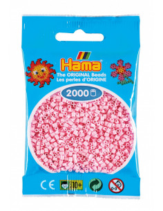 2000 margele Hama MINI in pungulita - roz pastel,Ha501-95