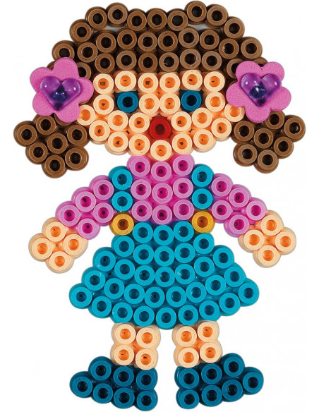 Papusi - set de 2500 margele Hama midi si o planseta in cutie
