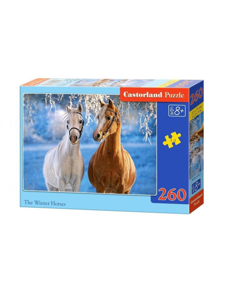 Winter Horses, Puzzle Castorland, 260 piese,Uniq27378