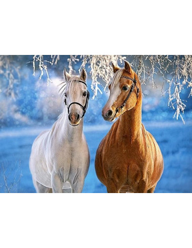 Winter Horses, Puzzle Castorland, 260 piese,Uniq27378