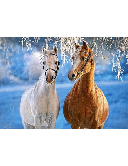 Winter Horses, Puzzle Castorland, 260 piese,Uniq27378