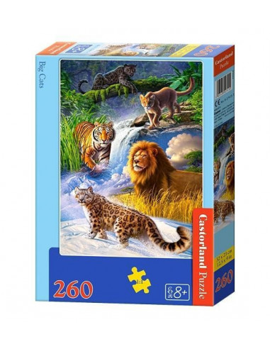 Big Cats, Puzzle Castorland, 260 Piese,Uniq27415