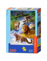 Big Cats, Puzzle Castorland, 260 Piese,Uniq27415