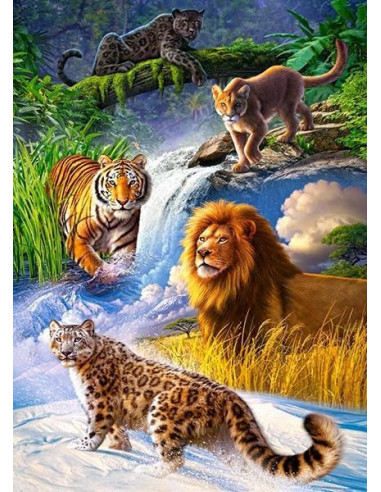 Big Cats, Puzzle Castorland, 260 Piese,Uniq27415