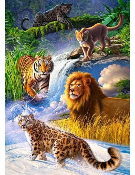 Big Cats, Puzzle Castorland, 260 Piese,Uniq27415