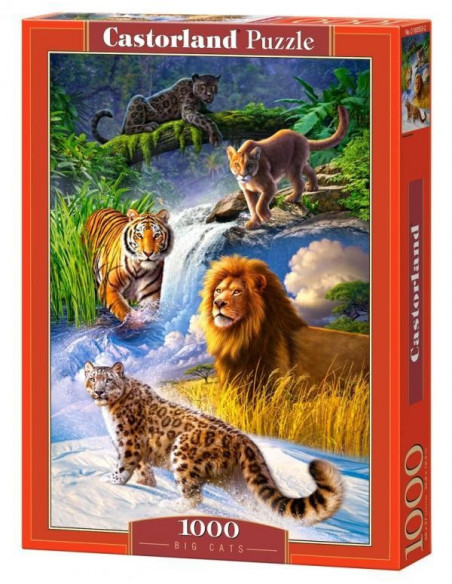 Big Cats, Puzzle Castorland, 1000 Piese,Uniq103553