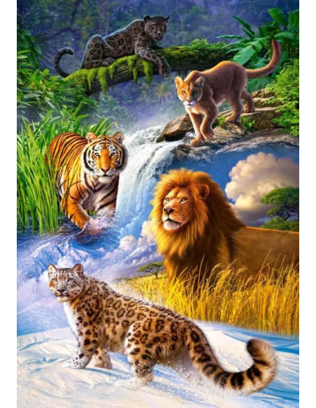 Big Cats, Puzzle Castorland, 1000 Piese,Uniq103553