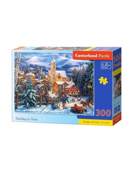 Sledding To Town, Puzzle Castorland, 300 Piese,Uniq30194