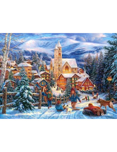 Sledding To Town, Puzzle Castorland, 300 Piese,Uniq30194