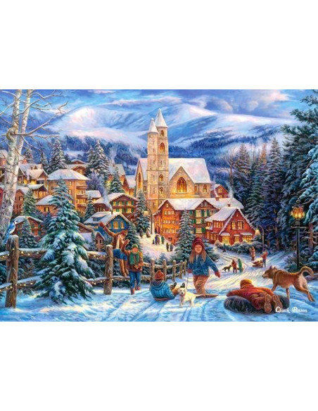 Sledding To Town, Puzzle Castorland, 300 Piese,Uniq30194