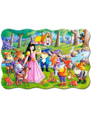 Alba Ca Zapada Si Cei Sapte Pitici, Puzzle Castorland Maxi, 20