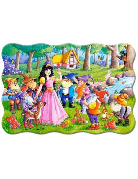 Alba Ca Zapada Si Cei Sapte Pitici, Puzzle Castorland Maxi, 20