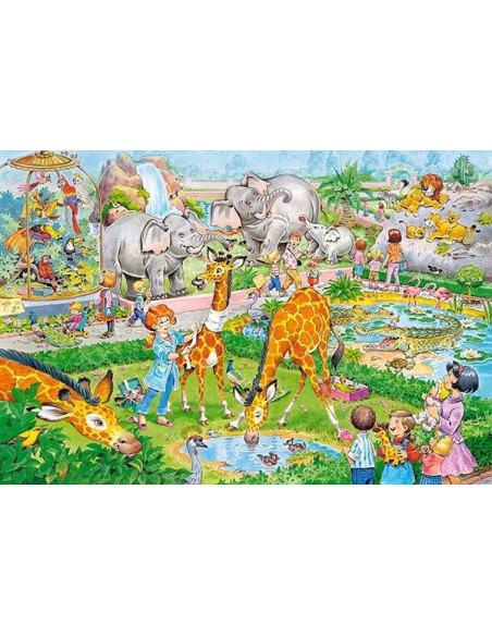 La Gradina Zoologica, Puzzle Castorland Maxi, 40 Piese,Uniq40179