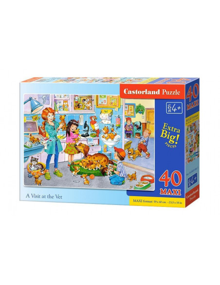 O Vizita La Veterinar, Puzzle Castorland Maxi, 40