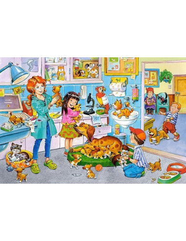O Vizita La Veterinar, Puzzle Castorland Maxi, 40