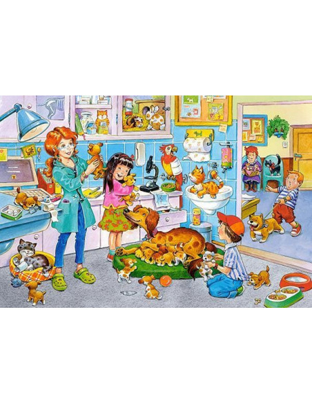 O Vizita La Veterinar, Puzzle Castorland Maxi, 40