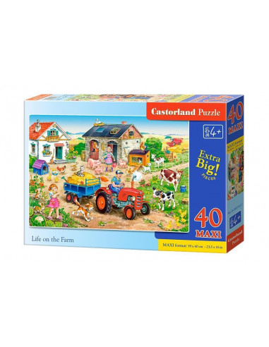 Viata La Ferma, Puzzle Castorland Maxi, 40 Piese,Uniq40193