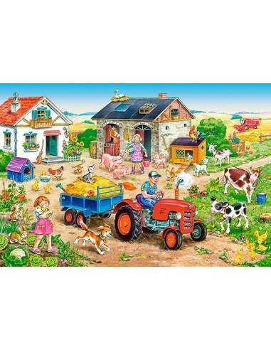 Viata La Ferma, Puzzle Castorland Maxi, 40 Piese,Uniq40193