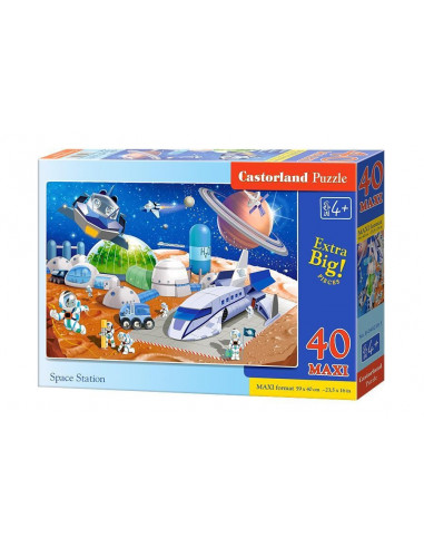 Statia Spatiala, Puzzle Castorland Maxi, 40 Piese,Uniq40230