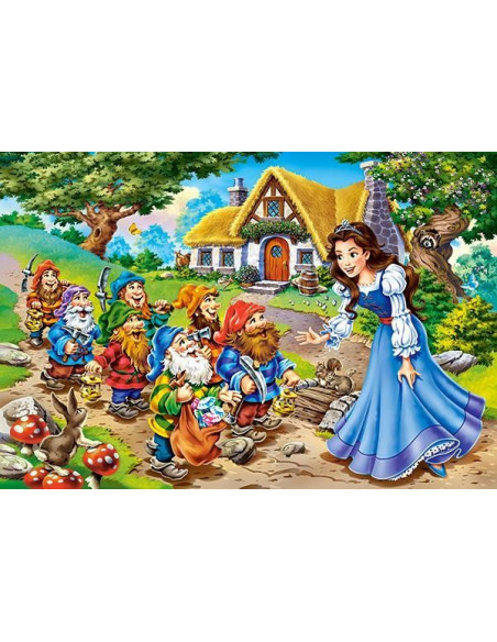 Alba Ca Zapada Si Cei Sapte Pitici, Puzzle Castorland Maxi, 40