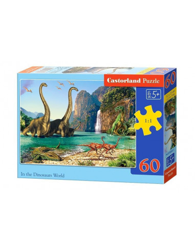 In Lumea Dinozaurilor, Puzzle Castorland, 60 Piese,Uniq6922