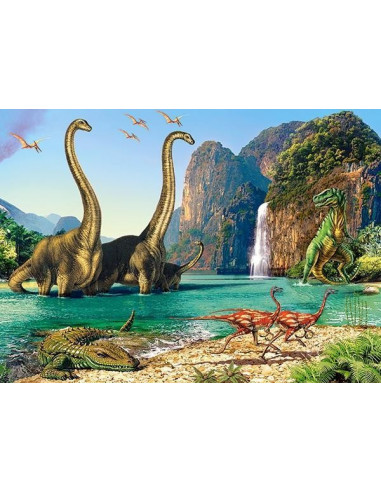 In Lumea Dinozaurilor, Puzzle Castorland, 60 Piese,Uniq6922