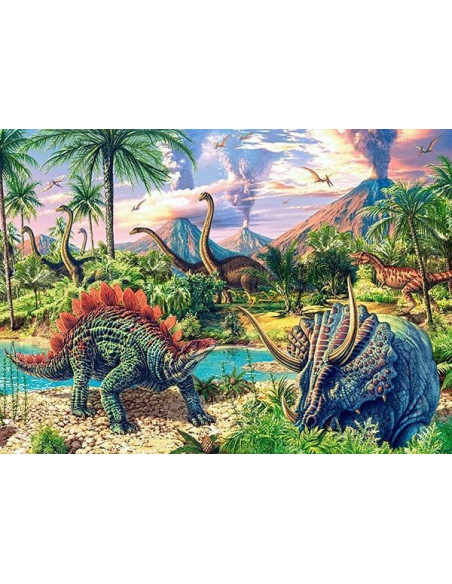 Dinozauri Si Vulcani, Puzzle Castorland, 120 Piese,Uniq13234