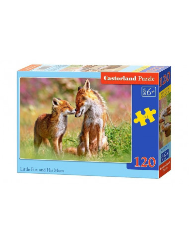 Vulpita Si Mama Ei, Puzzle Castorland, 120 Piese,Uniq13241