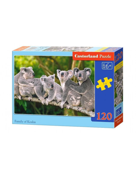 Familie Ursuleti Koala, Puzzle Castorland, 120 Piese,Uniq13289
