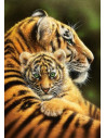 Tigrisor Cu Mama Lui, Puzzle Castorland, 500 Piese,Uniq52448