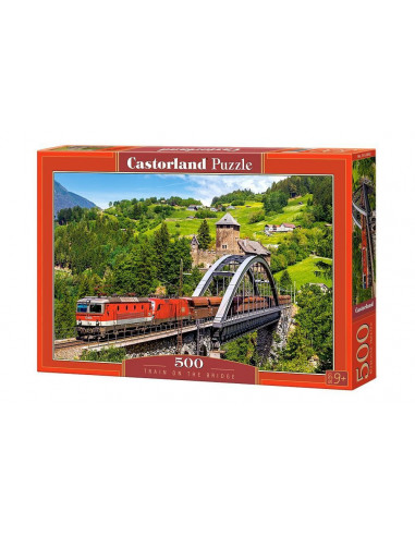 Tren Pe Pod, Puzzle Castorland, 500 Piese,Uniq52462
