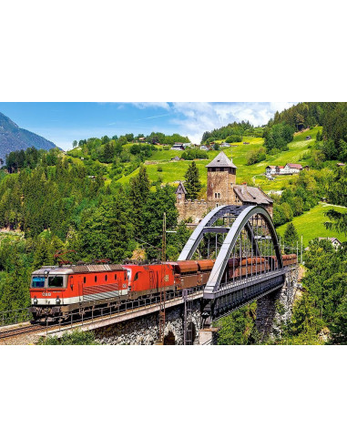 Tren Pe Pod, Puzzle Castorland, 500 Piese,Uniq52462