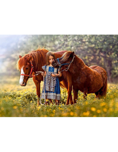 Fetita Si Cai, Puzzle Castorland, 500 Piese,Uniq52509
