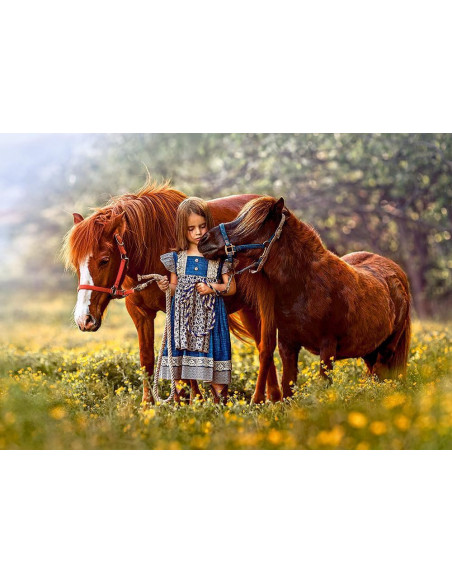 Fetita Si Cai, Puzzle Castorland, 500 Piese,Uniq52509