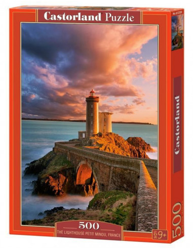 Farul Petit Minou Franta, Puzzle Castorland, 500 Piese,Uniq52530