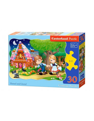 Hansel Si Gretel, Puzzle Castorland, 30 Piese,Uniq3532