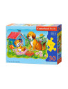Catelusi In Gradina, Puzzle Castorland, 30 Piese,Uniq3549