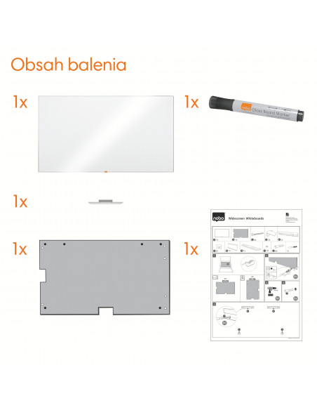 WHITEBOARD MAGNETIC WIDESCREEN 85"(1894*1071MM) NANO CLEAN