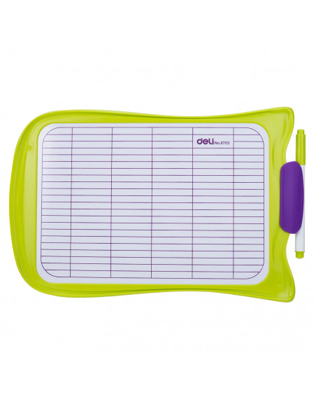 WHITEBOARD SCOLAR CU RAMA PLASTIC 30*21CM DELI,DL8703