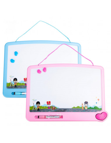 WHITEBOARD SCOLAR CU RAMA PLASTIC SI ACCESORII 40*30 CM