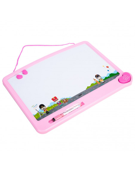 WHITEBOARD SCOLAR CU RAMA PLASTIC SI ACCESORII 40*30 CM